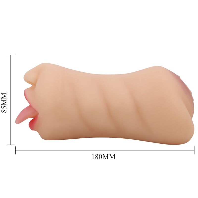 GEKKE BULL - SARAH VAGINA-VORMIGE MASTUBADOR MET DUBBELE INGANG