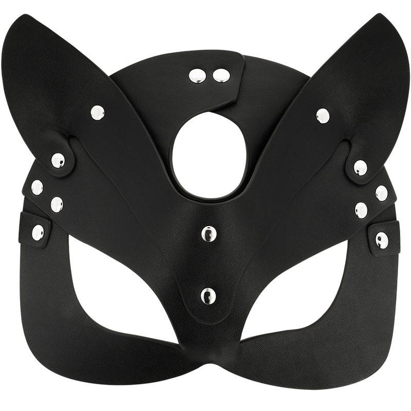 COQUETTE CHIC DESIRE - VEGAN LEREN MASKER MET KATTEN OREN
