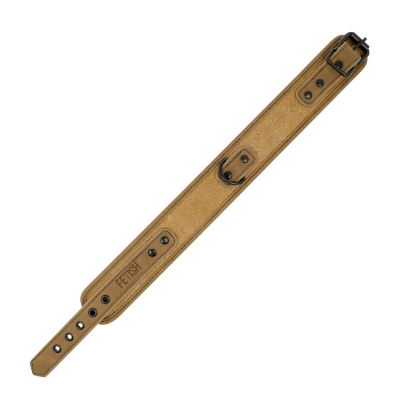 FETISH SUBMISSIVE ORIGEN - NEOPREEN GEVOERDE KETTING MET KETTING