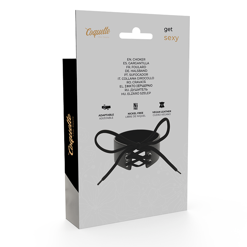 COQUETTE - CHIC DESIRE VEGAN LEREN CHOKER