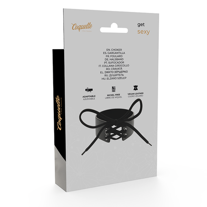 COQUETTE - CHIC DESIRE VEGAN LEREN CHOKER