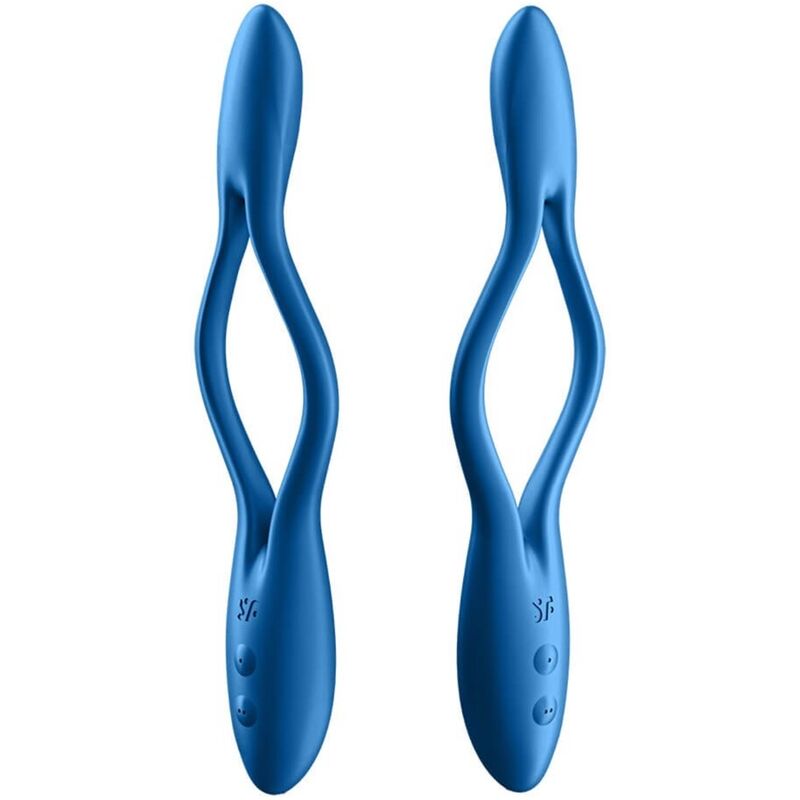 SATISFYER - ELASTISCH SPEL MULTI VIBRATOR BLAUW