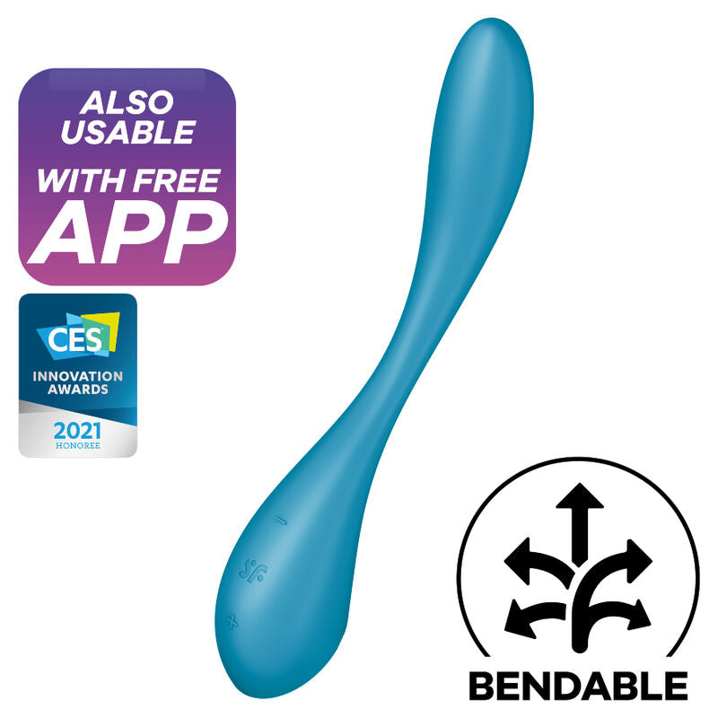 SATISFYER - G-SPOT FLEX 5 MULTI VIBRATOR BLAUW