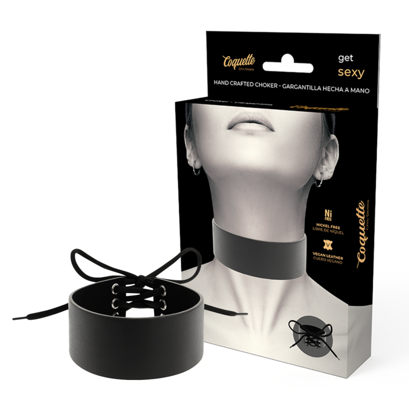 COQUETTE - CHIC DESIRE VEGAN LEREN CHOKER