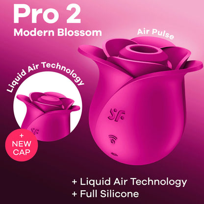 SATISFYER - AIR PULSE PRO 2 MODERNE BLOESSEM VIBERATOR
