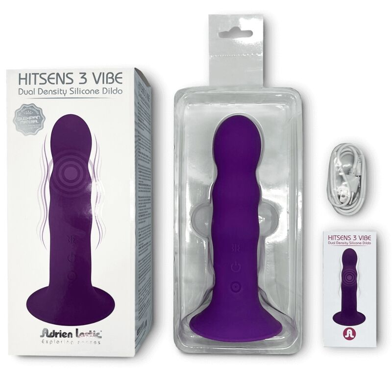 ADRIEN LASTIC - HITSENS VIBE 3 SILICONEN DILDO PAARS
