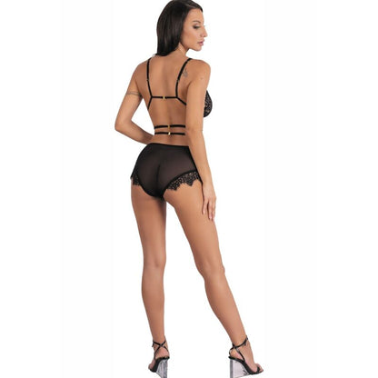 LIVCO CORSETTI FASHION - DREZNA LC 90733 BH + PANTY ZWART