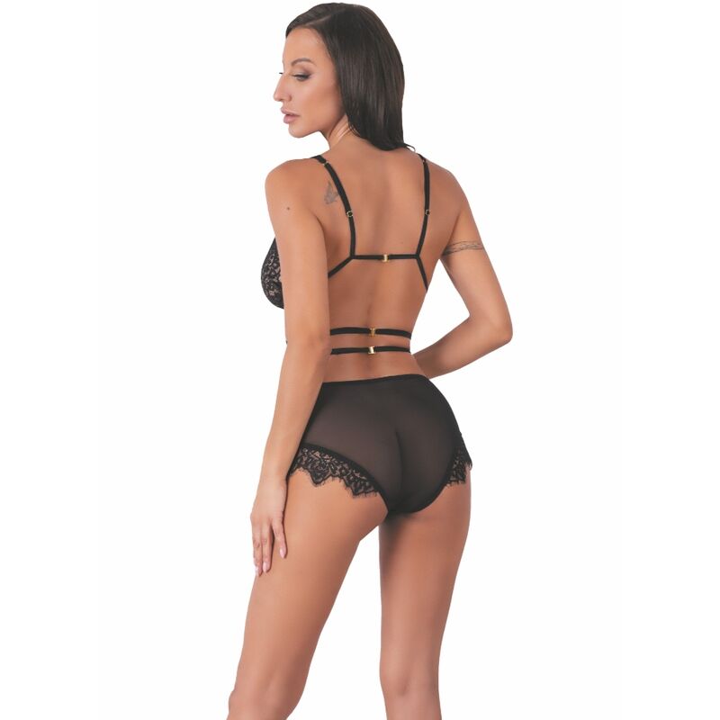 LIVCO CORSETTI FASHION - DREZNA LC 90733 BH + PANTY ZWART