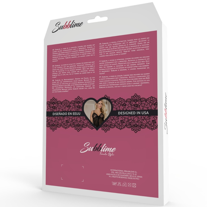 SUBBLIME - SET BH EN KOUSENBAND SLIPJES SET
