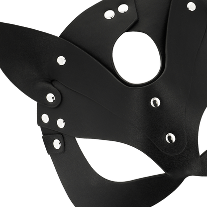 COQUETTE CHIC DESIRE - VEGAN LEREN MASKER MET KATTEN OREN