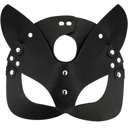 COQUETTE CHIC DESIRE - VEGAN LEREN MASKER MET KATTEN OREN