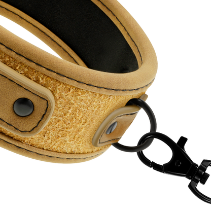 FETISH SUBMISSIVE ORIGEN - NEOPREEN GEVOERDE KETTING MET KETTING