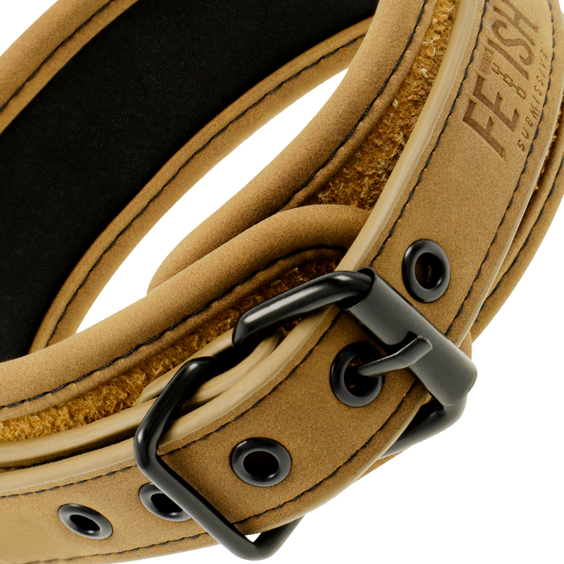 FETISH SUBMISSIVE ORIGEN - NEOPREEN GEVOERDE KETTING MET KETTING